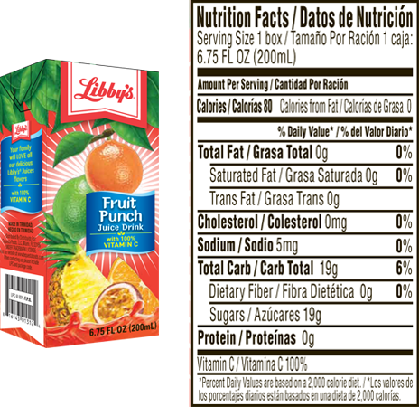 fruit punch juice drink